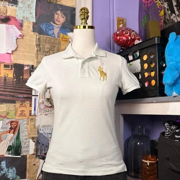 Ralph Lauren The Skinny Polo White Polo Shirt - Picture 1 of 6